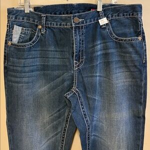 John B Stetson 1014 Jeans Mens 40 x 34  Rocker Boot Leg Jeans
